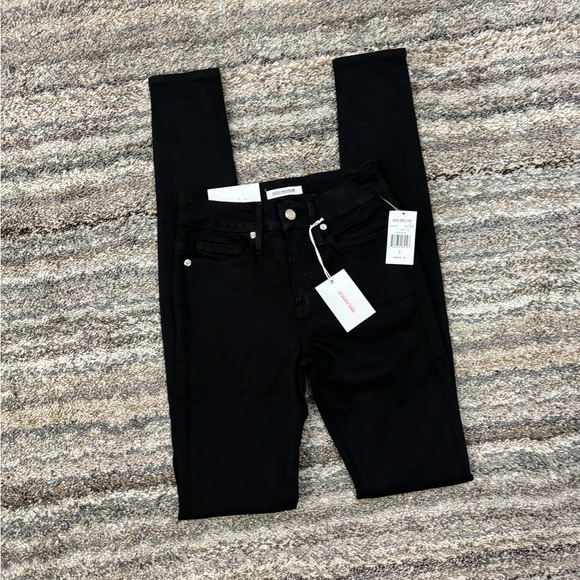 Good American Black High Rise Skinny Jeans Sz 2/26 NWT | Good American Good Legs - Picture 4 of 16